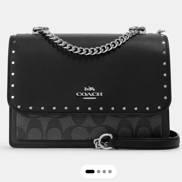 Coach Handbags - NWT Klare Crossbody Bag In Signature Canvas With Rivets Retail $450 NWT